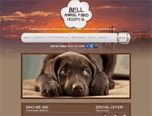 Tablet Screenshot of bellanimalhospital.com